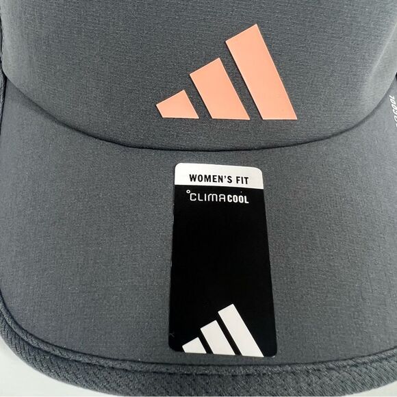 Adidas NWT Women’s Green Gray with Peach Logo Superlite Three Climacool Visor - Picture 3 of 9